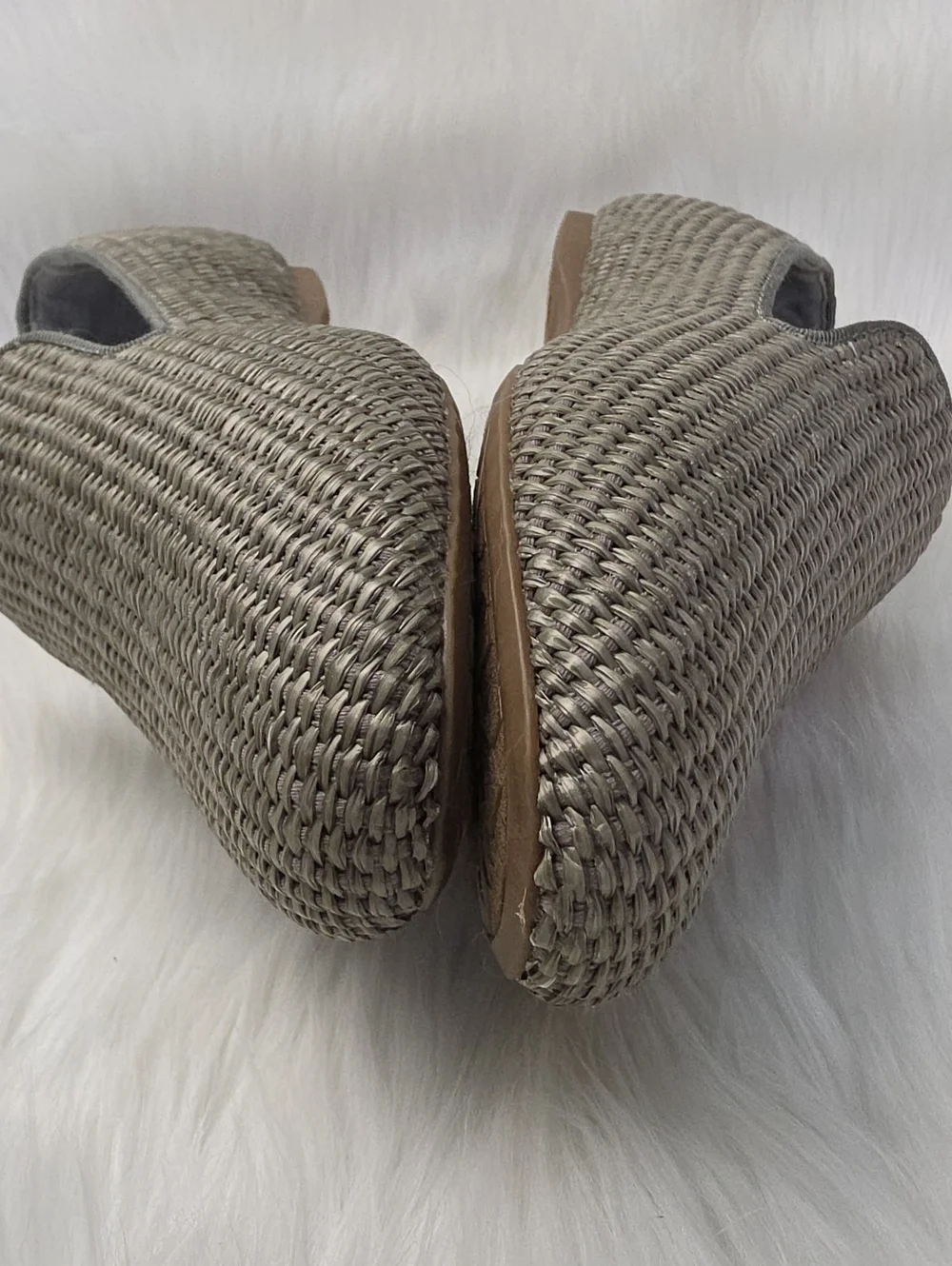 BIRDIES The Starling Cypress Woven‎ Synthetic Raffia Slip On Comfort Loafers 12